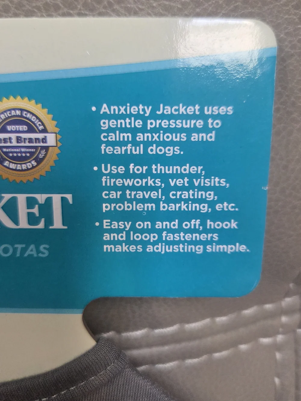 NWT Heart to Tail Gray Dog Anxiety Jacket Vest Size Small BIN 1K
